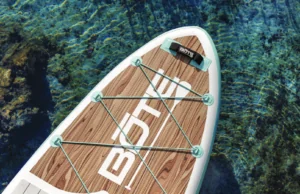 Bote paddle board on the water in Rainbow River, located in Central Florida